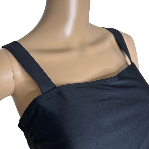 Talisea 2 Piece Black Tankini Swimsuit NWT Medium - Picture 2 of 7